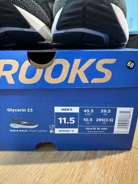 Brooks Glycerin 23 Men's Running Shoes - Black/Gray/White